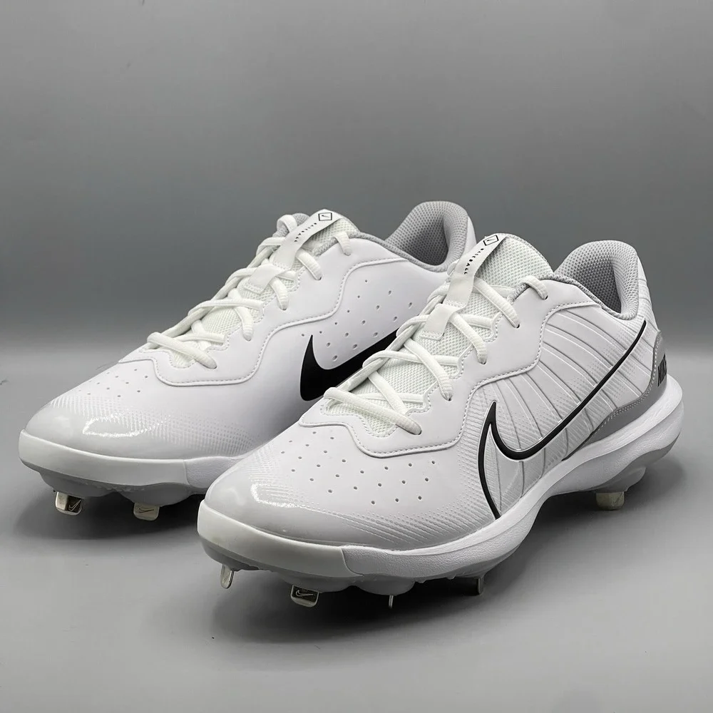 Nike Alpha Huarache Men's 14 Baseball‎ Cleats White Varsity 4 Low DJ6516-100